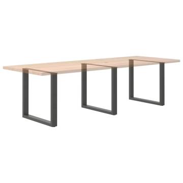 U-Shaped Coffee Table Legs - Anthracite Steel, 80x(72-73) cm