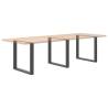 U-Shaped Coffee Table Legs - Anthracite Steel, 80x(72-73) cm