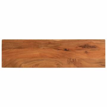 Rectangular Solid Wood Acacia Table Top - 110x30x2.5 cm