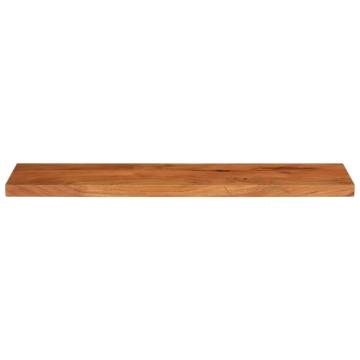 Rectangular Solid Wood Acacia Table Top - 110x30x2.5 cm