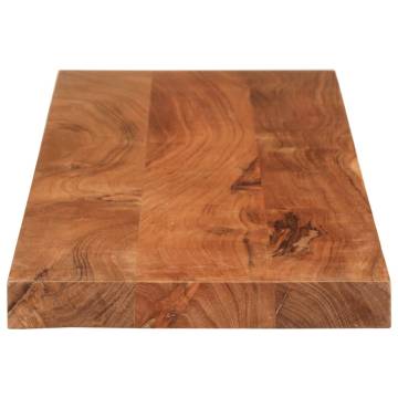 Rectangular Solid Wood Acacia Table Top - 110x30x2.5 cm