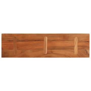 Rectangular Solid Wood Acacia Table Top - 110x30x2.5 cm