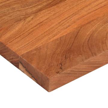 Rectangular Solid Wood Acacia Table Top - 110x30x2.5 cm