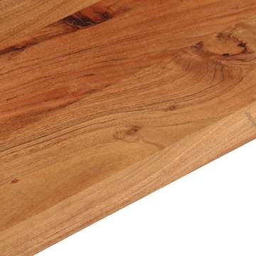 Rectangular Solid Wood Acacia Table Top - 110x30x2.5 cm