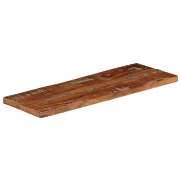 Rectangular Solid Wood Table Top - 80x30 cm Reclaimed