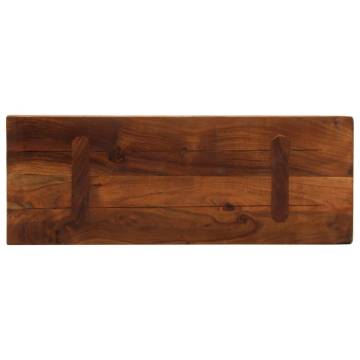 Rectangular Solid Wood Table Top - 80x30 cm Reclaimed