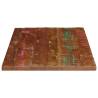 Table Top 80x60 cm Rectangular Solid Reclaimed Wood