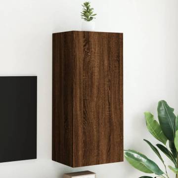 TV Wall Cabinet Brown Oak - Space-Saving Design | HipoMarket