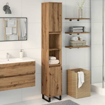 Artisan Oak Bathroom Cabinet - 30x30x190 cm | Hipomarket