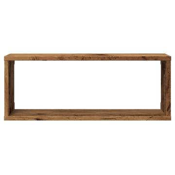 Wall Cube Shelves 6 pcs Old Wood | Stylish Storage Solutions