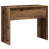 Old Wood Desk 90x40 cm - Stylish Engineered Wood Workstation