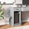 Computer Tower Stand with Drawer - Grey Sonoma | HipoMarket