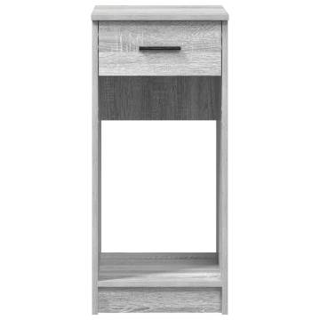 Computer Tower Stand with Drawer - Grey Sonoma | HipoMarket