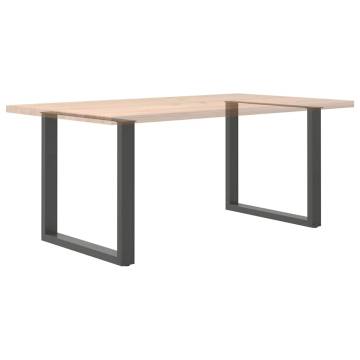 U-Shaped Coffee Table Legs - Anthracite Steel 80x(72-73) cm