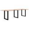 U-Shaped Coffee Table Legs - 3 pcs Black Steel | HipoMarket