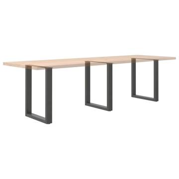 U-Shaped Coffee Table Legs - Anthracite Steel | Hipo Market