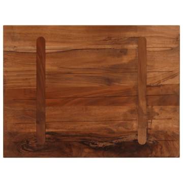 Rectangular Solid Wood Table Top - 80x70 cm | HipoMarket