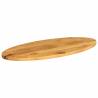 Oval Solid Wood Mango Table Top – 110x40x3.8 cm