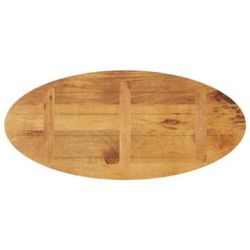 Oval Solid Wood Mango Table Top – 110x40x3.8 cm