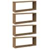 Wall Cube Shelves - 4pcs Artisan Oak | Durable & Stylish