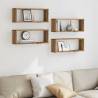 Wall Cube Shelves - 4pcs Artisan Oak | Durable & Stylish