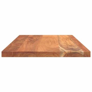 Rectangular Solid Wood Acacia Table Top - 100x70 cm