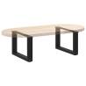 U-Shaped Coffee Table Legs - Black Steel 50x(30-31) cm - 2 pcs