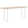 U-Shaped White Coffee Table Legs - 2 pcs Steel (28x72-73 cm)