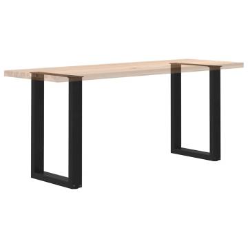 U-Shaped Coffee Table Legs - Black Steel 50x(72-73) cm | HipoMarket