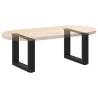 U-Shaped Coffee Table Legs - Black Steel 30x(30-31) cm (2 pcs)