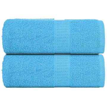 Turquoise Soap Towels 2 pcs - 100% Cotton, 30x30 cm | HipoMarket