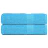  Shower Towels 2 pcs Turquoise 70x140 cm 360 gsm 100% Cotton Colour turquoise Size 70 x 140 cm Quantity in Package 2 