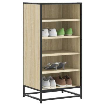 Shoe Rack Sonoma Oak - Durable Engineered Wood Storage Solution