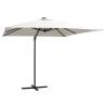 Cantilever Umbrella with LED Lights - 250x250 cm Sand