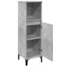 Concrete Grey Bathroom Cabinet 30x30x100 cm - Durable Design