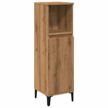 Artisan Oak Bathroom Cabinet - 30x30x100 cm