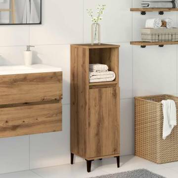 Artisan Oak Bathroom Cabinet - 30x30x100 cm