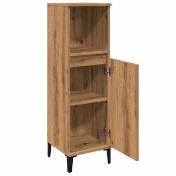 Artisan Oak Bathroom Cabinet - 30x30x100 cm