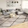 Shaggy Rug PAMPLONA High Pile Modern Beige and Anthracite 300x400 cm Colour beige and anthracite Size 300 x 400 cm 