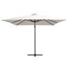 Cantilever Umbrella with LED Lights - 250x250 cm Sand