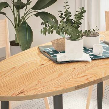 Solid Oak Oval Table Top 140x60 cm - Durable & Stylish