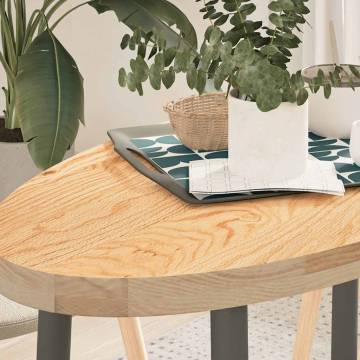 Table Top 100x50 cm Solid Oak - Oval Design for Versatile Use