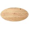 Table Top 100x50 cm Solid Oak - Oval Design for Versatile Use