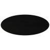 Dark Brown Solid Wood Oak Table Top - 140x60 cm Oval Shape