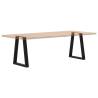 Stylish V-Shape Coffee Table Legs - 50x(72-73) cm Black Steel