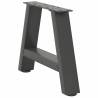 A-Shaped Coffee Table Legs (Anthracite) - Durable Steel Design