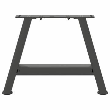 A-Shaped Coffee Table Legs (Anthracite) - Durable Steel Design