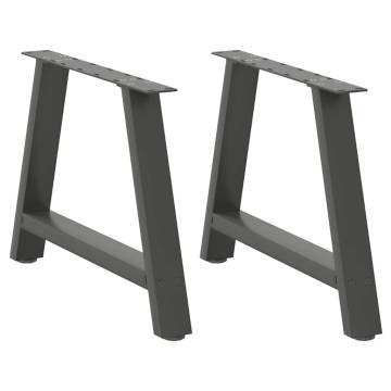 A-Shaped Coffee Table Legs - Anthracite Steel (2 pcs) | HipoMarket