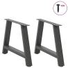 A-Shaped Coffee Table Legs - Anthracite Steel (2 pcs) | HipoMarket