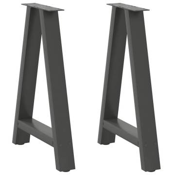 Coffee Table Legs A-Shaped Anthracite 50x(72-73) cm - Set of 2